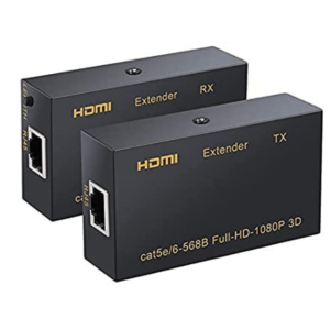 Exeller - 60M HDMI Extender, HDMI to RJ45 Network Cable