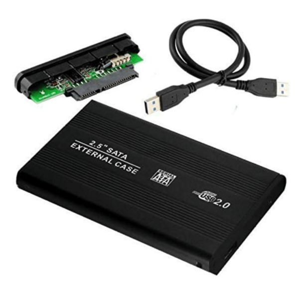 Exeller Hard Disk Drive Enclosure 2.5 inch Sata HDD USB 2.0 Laptop Disk Case